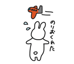 Rabbit like travel sticker #11060107