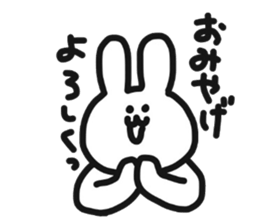 Rabbit like travel sticker #11060115