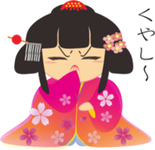 Japanese small princess sticker #11060204