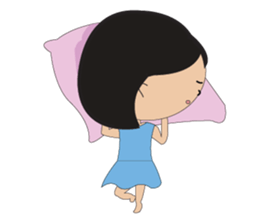 A Lovely Girl in Green Dress sticker #11060772