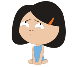 A Lovely Girl in Green Dress sticker #11060783