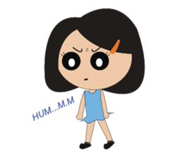 A Lovely Girl in Green Dress sticker #11060788