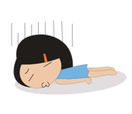 A Lovely Girl in Green Dress sticker #11060789