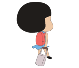 A Lovely Girl in Green Dress sticker #11060799