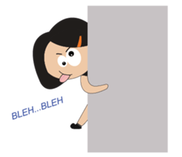 A Lovely Girl in Green Dress sticker #11060800