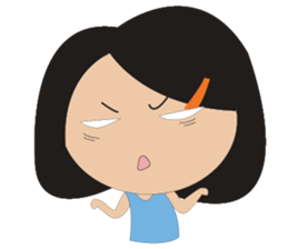 A Lovely Girl in Green Dress sticker #11060807