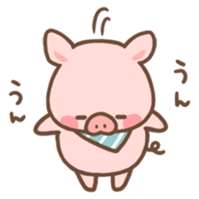 A laid back piglet2 sticker #11061538