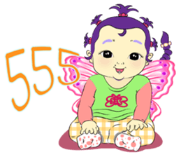 baby butterfly Uzeen sticker #11062540