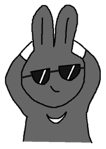 Black Rabbit Pearl 2 sticker #11062672