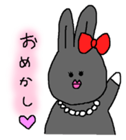 Black Rabbit Pearl 2 sticker #11062685