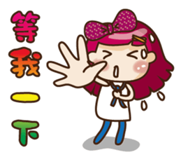 Kawai Peach Girl sticker #11062816