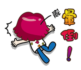 Kawai Peach Girl sticker #11062828