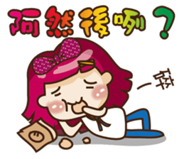 Kawai Peach Girl sticker #11062831