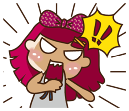 Kawai Peach Girl sticker #11062839