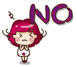 Kawai Peach Girl sticker #11062847