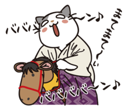 OBAKAWA cat C'eC 6 Chonmage sticker #11063023
