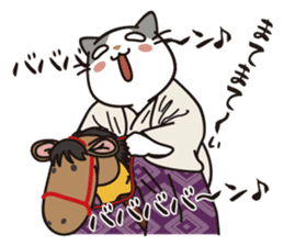 OBAKAWA cat C'eC 6 Chonmage sticker #11063023