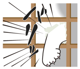 OBAKAWA cat C'eC 6 Chonmage sticker #11063026