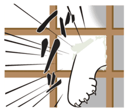 OBAKAWA cat C'eC 6 Chonmage sticker #11063026