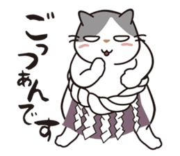 OBAKAWA cat C'eC 6 Chonmage sticker #11063030
