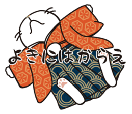OBAKAWA cat C'eC 6 Chonmage sticker #11063042