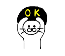 Afro-hair animal sticker #11063632