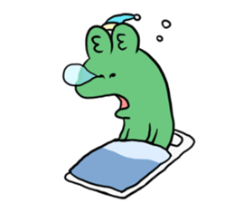 Strange frog 's series by Beth sticker #11063733