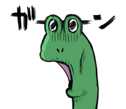 Strange frog 's series by Beth sticker #11063739