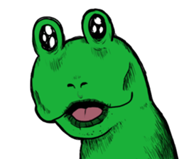 Strange frog 's series by Beth sticker #11063747