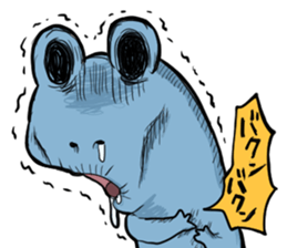 Strange frog 's series by Beth sticker #11063750