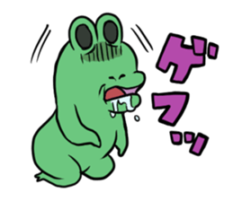 Strange frog 's series by Beth sticker #11063754