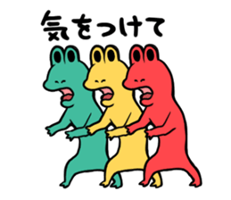 Strange frog 's series by Beth sticker #11063759