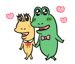 Strange frog 's series by Beth sticker #11063763