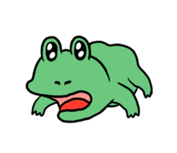 Strange frog 's series by Beth sticker #11063766