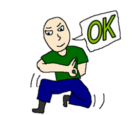 OK cool man sticker #11063969