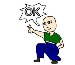 OK cool man sticker #11063971