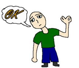 OK cool man sticker #11063975