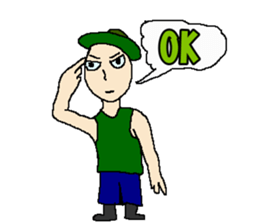 OK cool man sticker #11063976