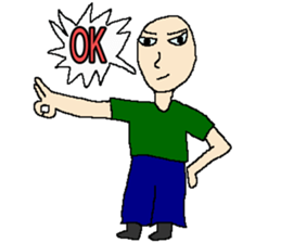 OK cool man sticker #11063978