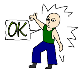 OK cool man sticker #11064000