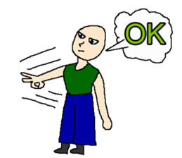 OK cool man sticker #11064006