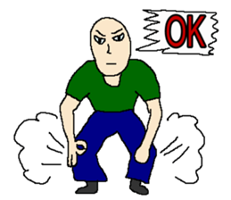 OK cool man sticker #11064007