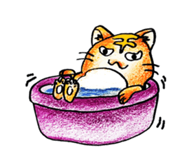 Lazy Persian (English) sticker #11064812