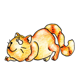 Lazy Persian (English) sticker #11064816