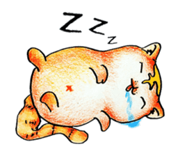 Lazy Persian (English) sticker #11064817