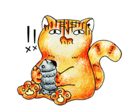 Lazy Persian (English) sticker #11064820