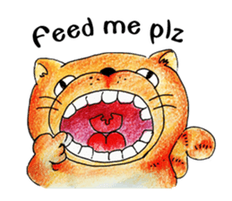 Lazy Persian (English) sticker #11064822