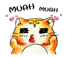 Lazy Persian (English) sticker #11064827