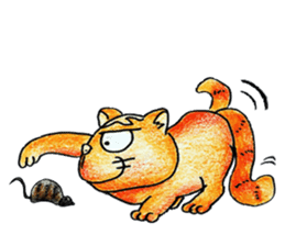 Lazy Persian (English) sticker #11064833
