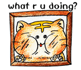 Lazy Persian (English) sticker #11064838